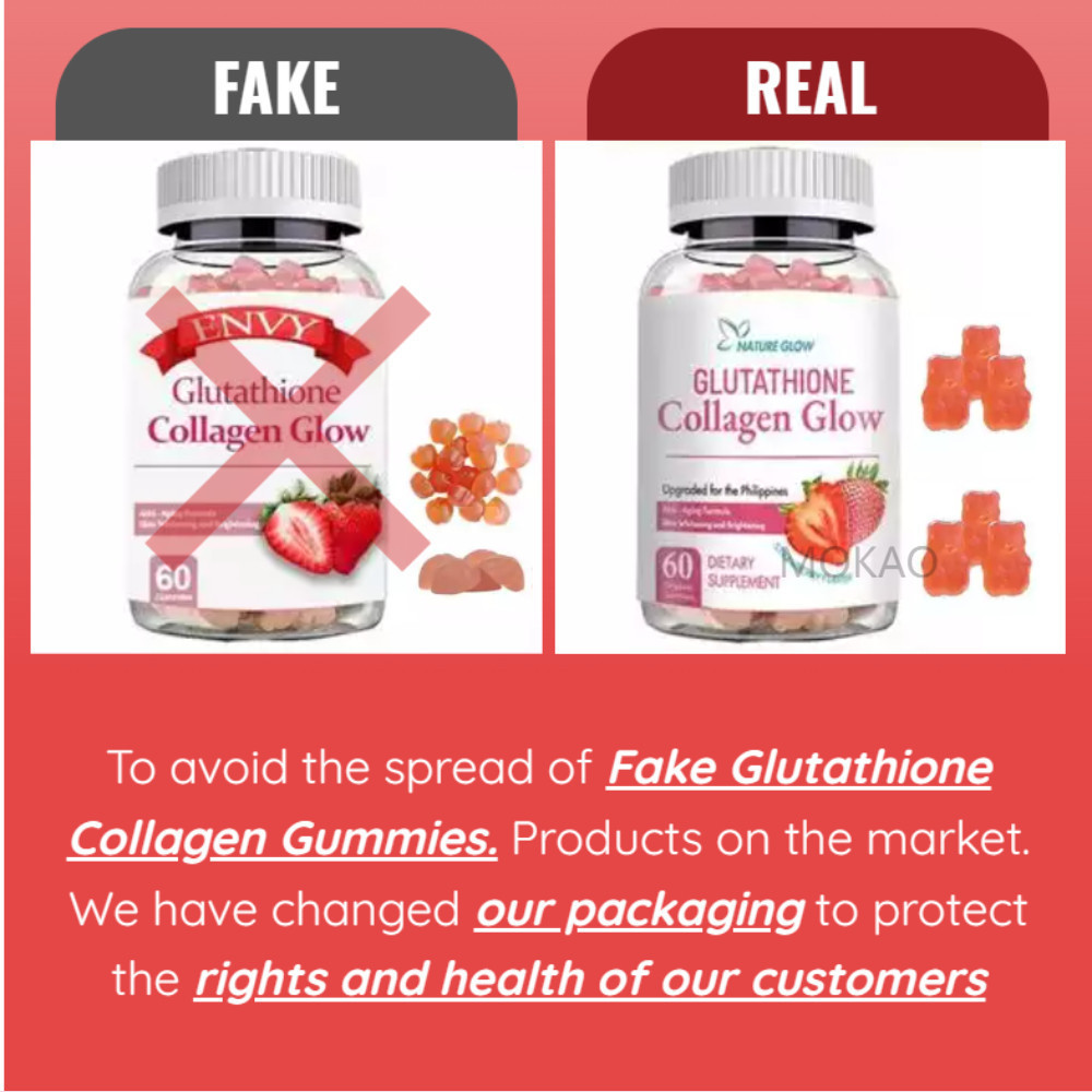 envy glutathione collagen glow fake Glutathione Collagen Glow Gummies Dengan Kolagen Vitamin C/E Dan Biotin  Anti-Aging, Skin Beauty Pemutihan 谷胱甘肽胶原蛋白亮肤软糖| Shopee Malaysia