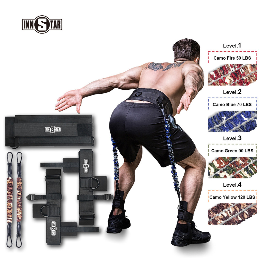 INNSTAR Resistance Rope Pull Band, Leg Explosive Power Jumping Training ...