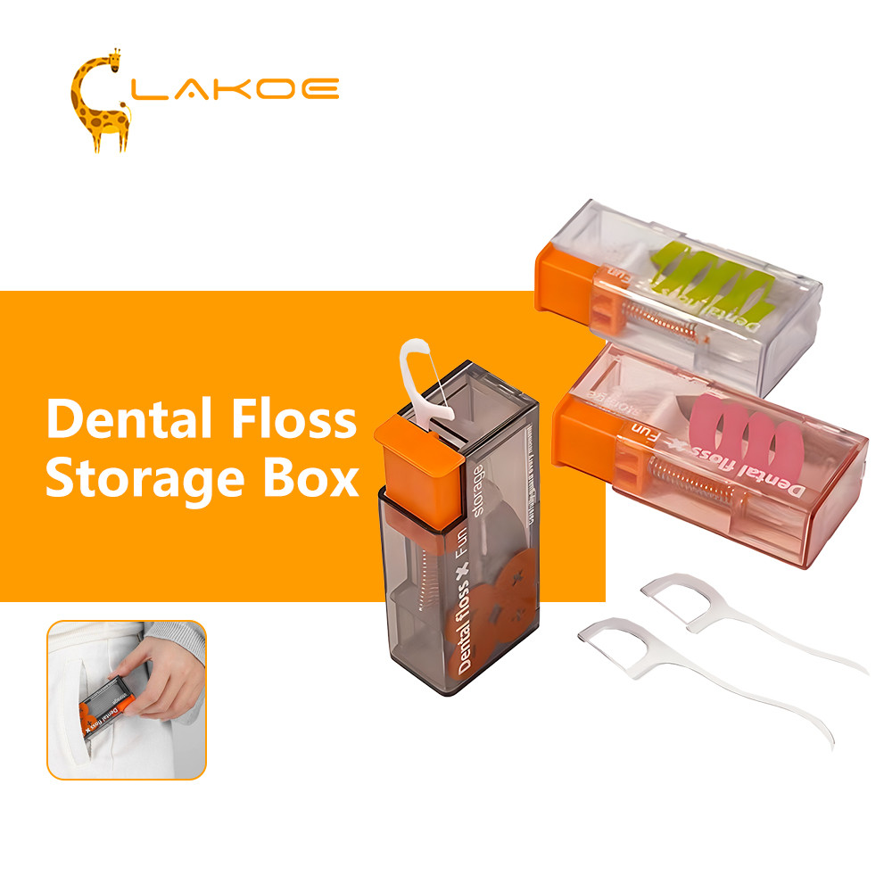 Lakoe Automatic Dental Floss Storage Box Portable Floss Storage Case ...
