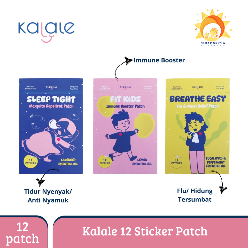 Kalale Flu & Nasal Relief Stickers 12 Anti-Flu, Cold, Nasal Congestion ...