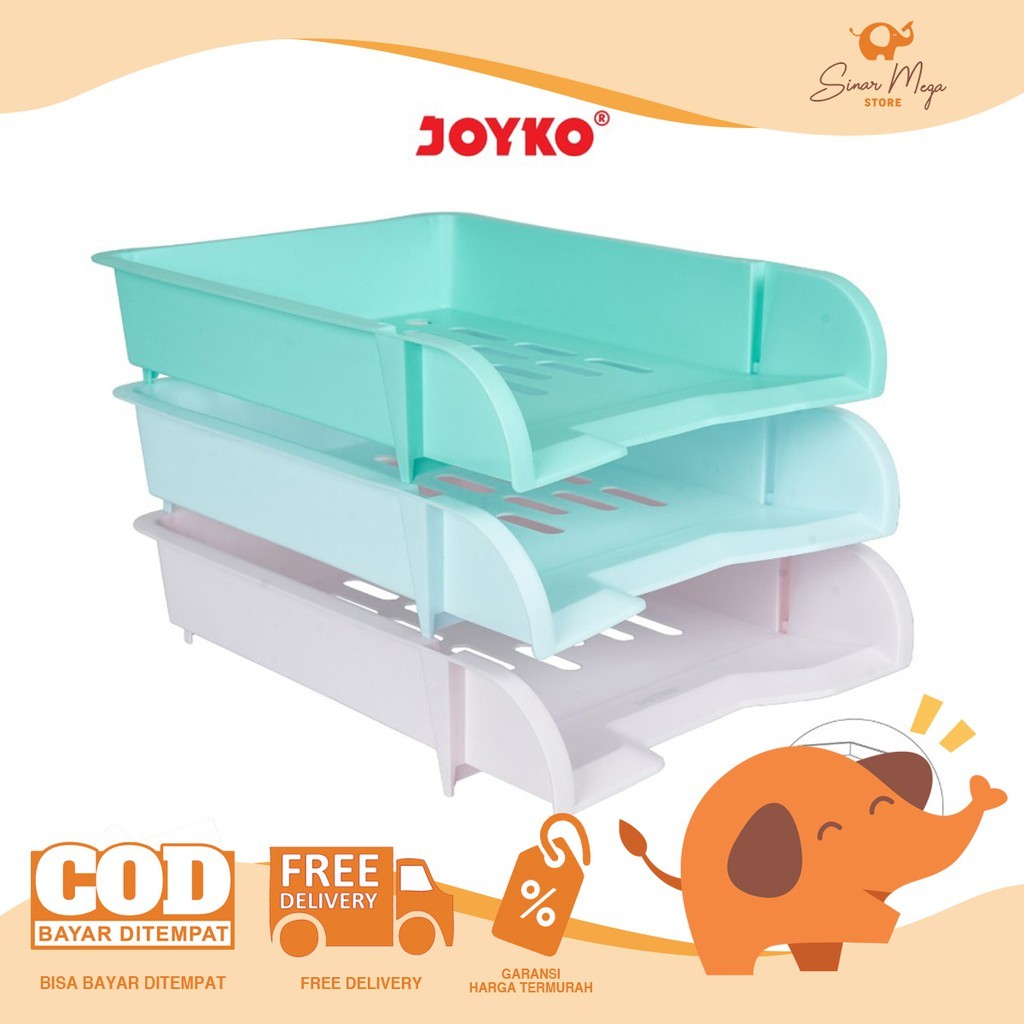 Joyko Document Tray DT-900-3T Paper Storage Rack Plastic Material 3 ...