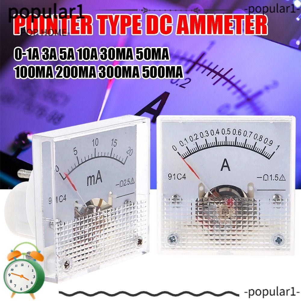 POPULAR Analog Panel Meter 91C4 Ammeter Head High Precision Ammeter ...