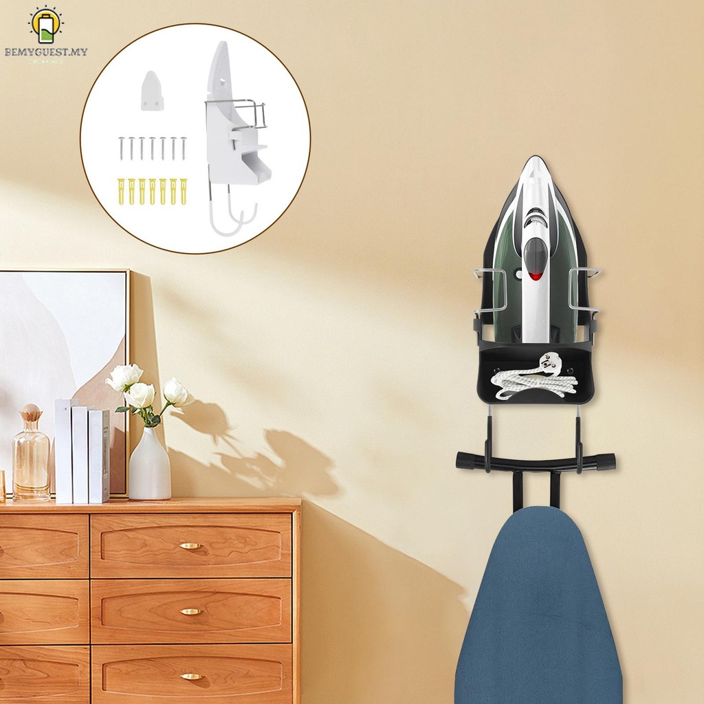 Ironing board hanger wall mount electric iron holder ironing board rack