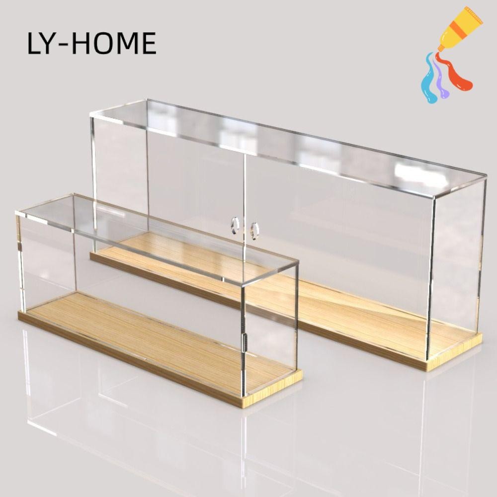 LY-HOME Box Storage Rack, Dustproof Acrylic Popmart Dolls Display Box ...