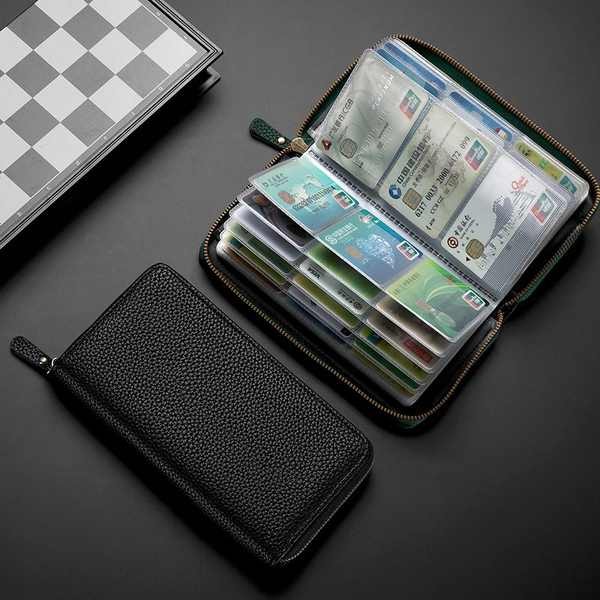 card holder card holder wallet Pemegang kad pelbagai fungsi zip ...