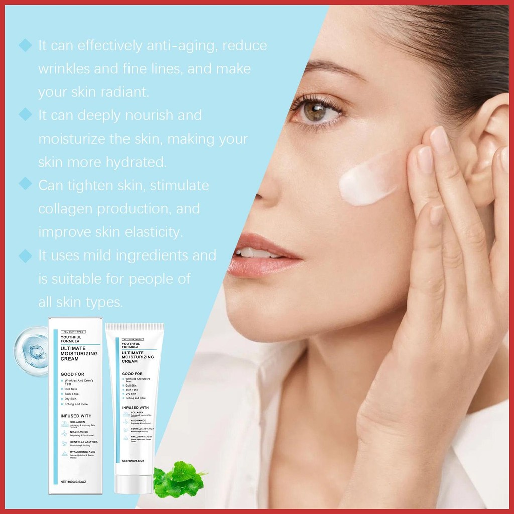 Centella Soothing Cream Redness Reducing for Oily and Dry Skin Face ...