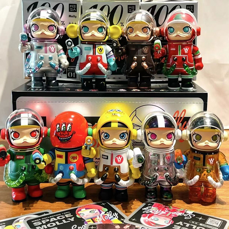 [MMBB] Cute Anime Figure Desktop Ornaments POP MART MEGA COLLECTION 100 ...