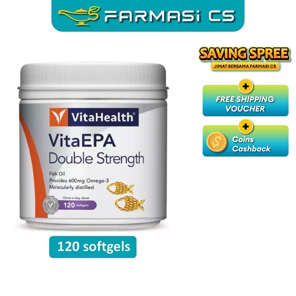 VitaHealth VitaEPA Double Strength 120 softgels EXP:12/2025 [ Fish Oil ...