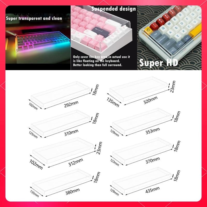 [gsdqdsh] Acrylic Keyboard Dust Cover Keyboard Accessories Professional ...