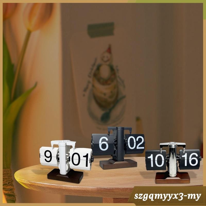 [ Desk Clock Bedroom Flip Digital Modern Table Flip Clock | Shopee Malaysia
