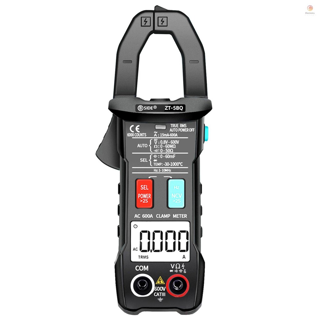 BSIDE ZT-5BQ 6000 Counts High Precision NCV Test Digital Smart Clamp ...