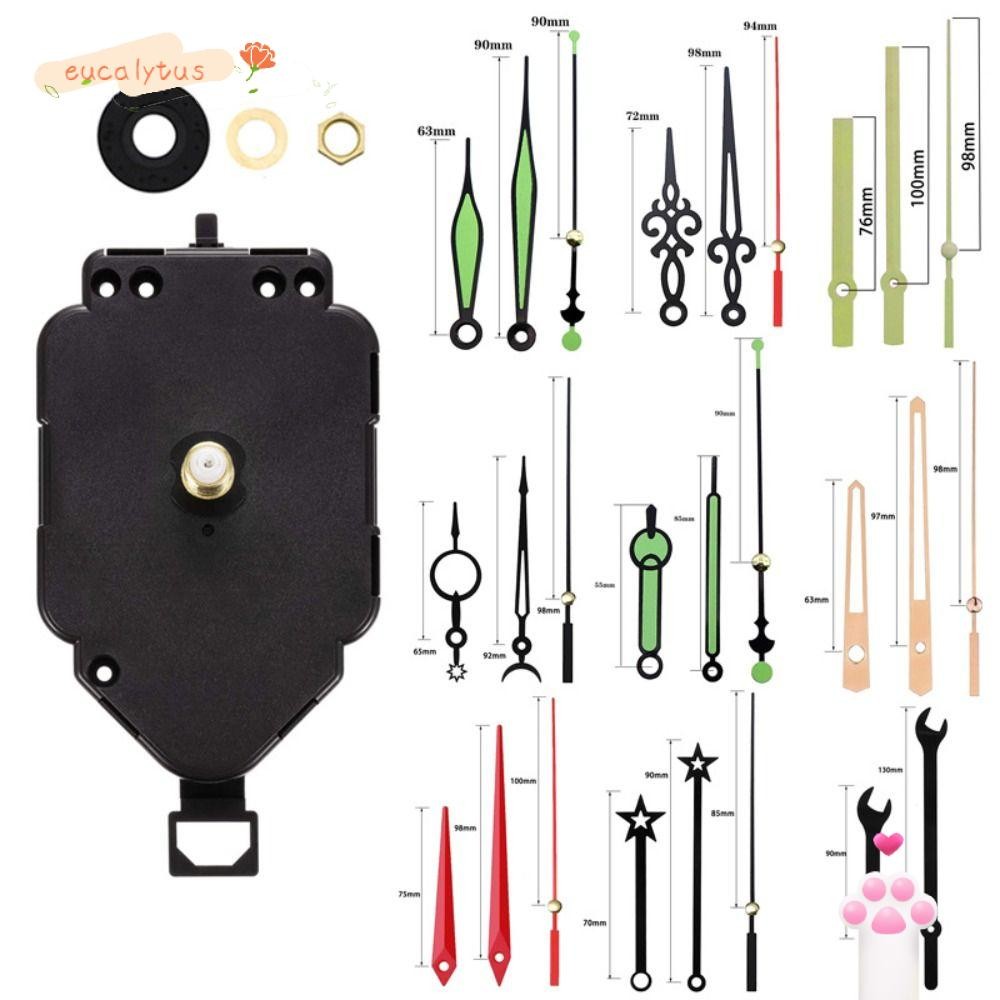 EU-FASHION Clock Hands Kit, Black Movement Mechanism Pendulum Clock ...