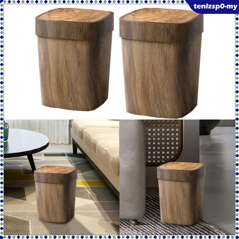 Dacasso Bonded Leather Waste Basket - Luxury Waste Basket