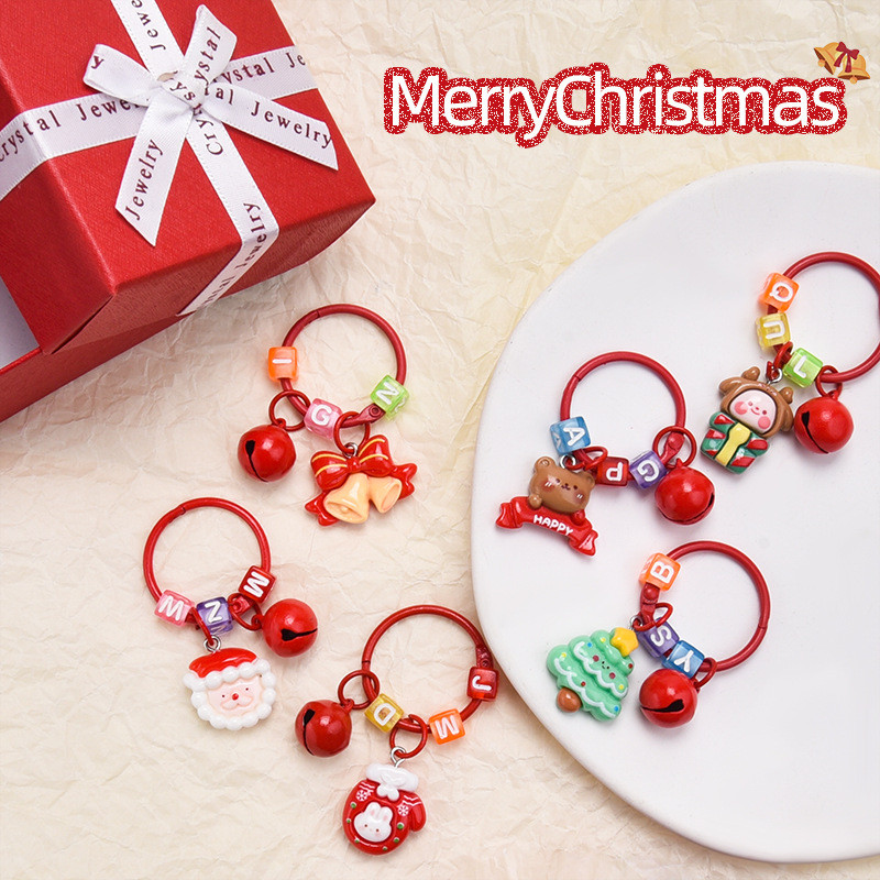 Ready Stock! Colorful Christmas Keychain Holiday Gifts Best Kids ...