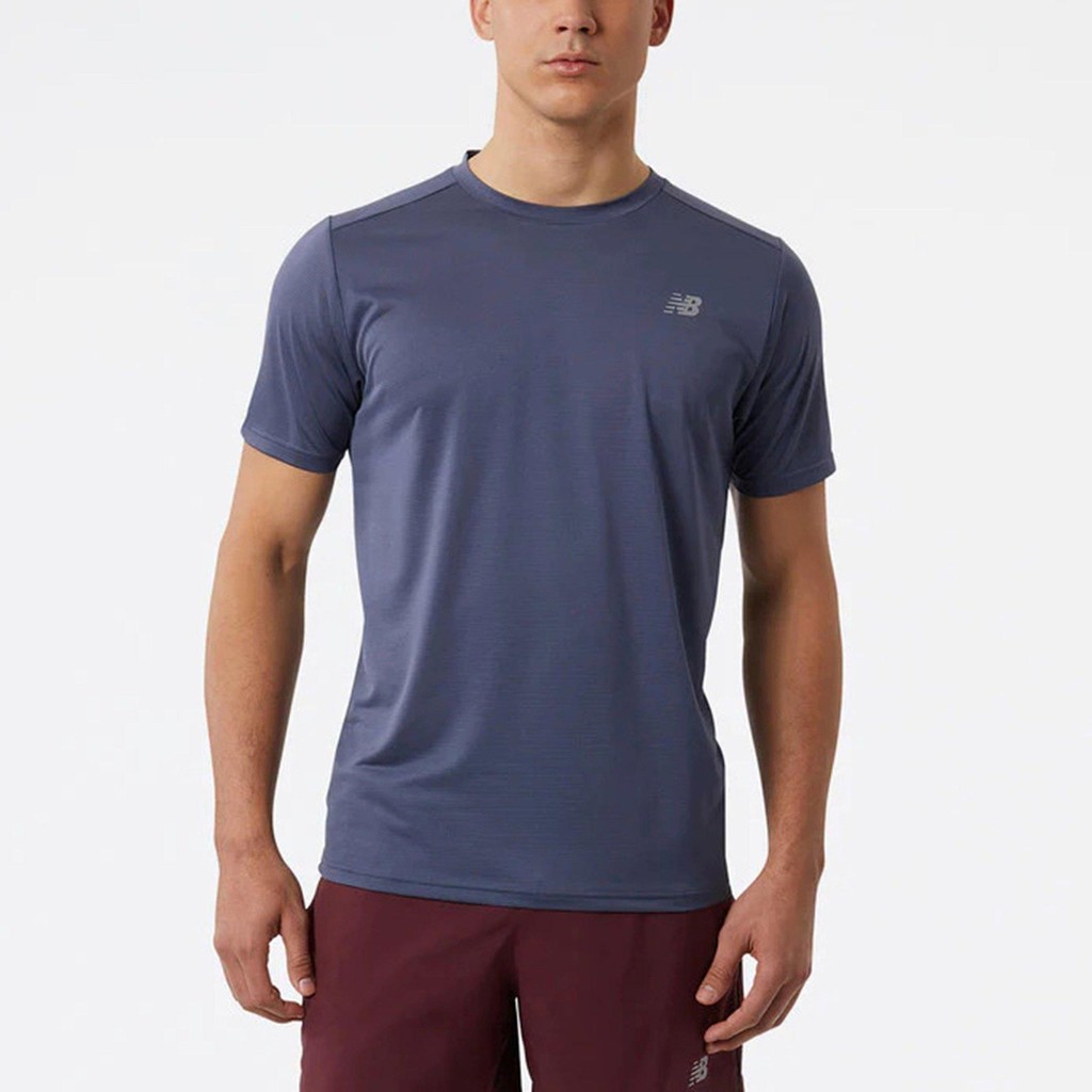 New Balance Mens Core Run Mens T Shirt Thunder Sports Direct Shopee Malaysia