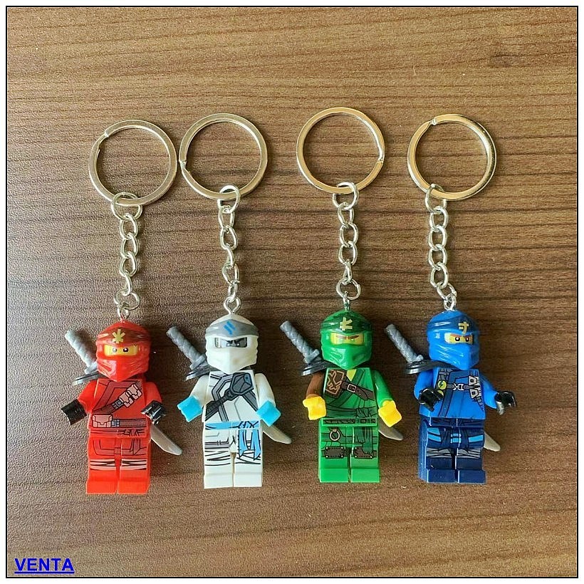 Compatible with Lego Ninja Key Chain Kai/Jet/Lloyd Keychain Schoolbag ...