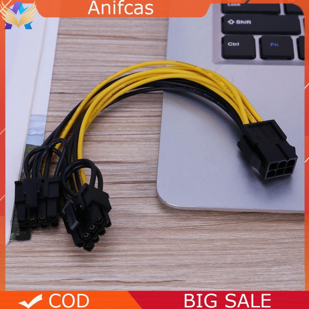 6Pin Port to Dual 8(6+2)Pin Port Splitter Power Cable for Graphic Cards ...