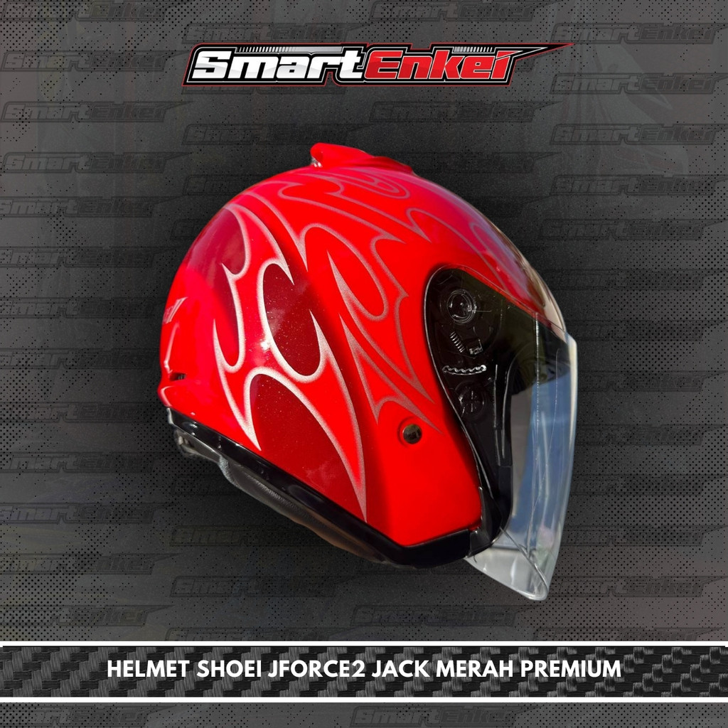 helmet shoei jack merah SHOEI JFORCE 2 JACK MERAH PREMIUM