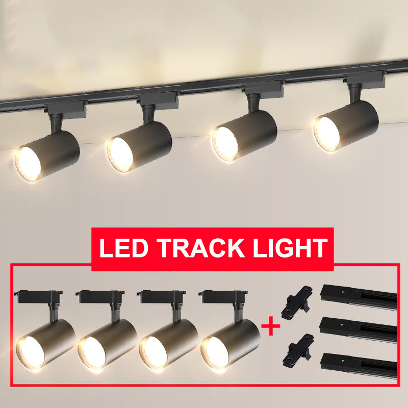 Track Light LED Spotlight Super Bright Ceiling Light Rail Lampu ...