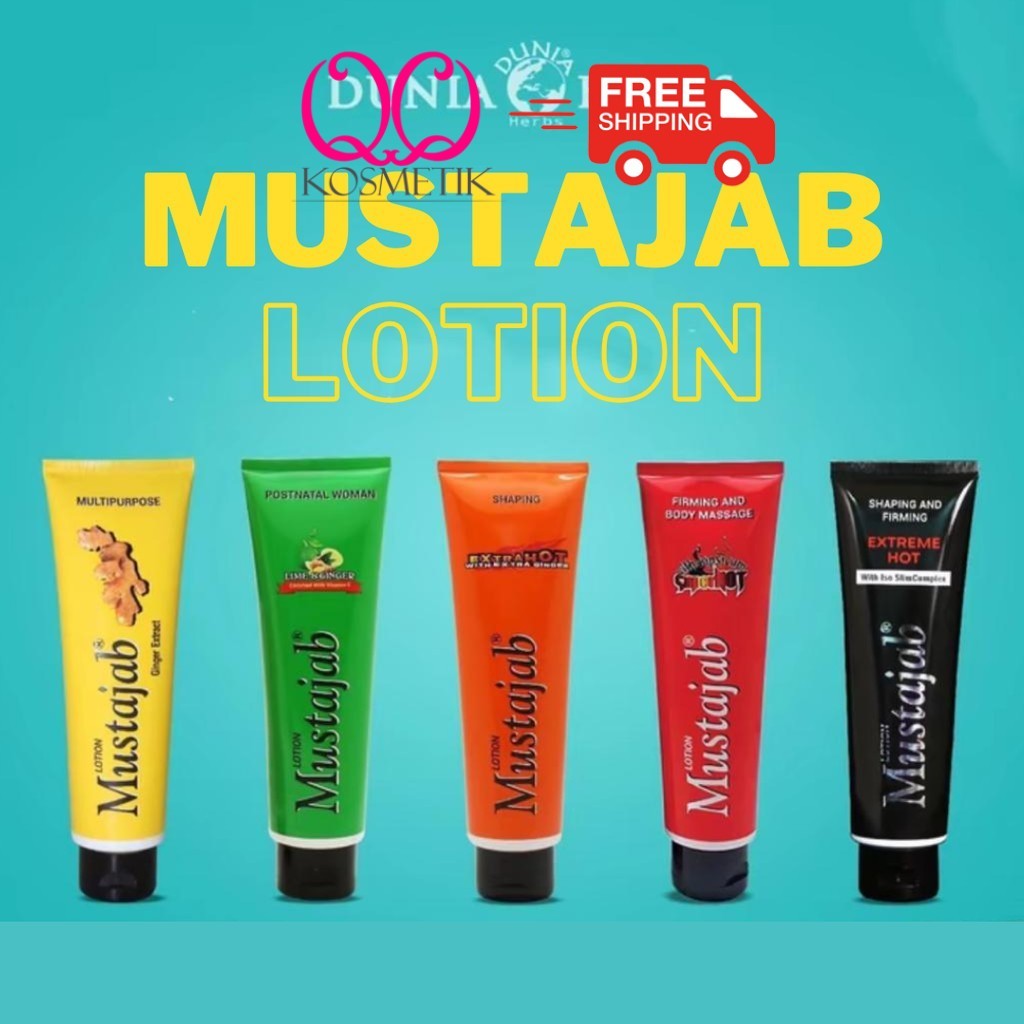 MUSTAJAB Losyen 130ml/65ml Dunia Herbs HQ Ori Lotion Panas Extra Super ...