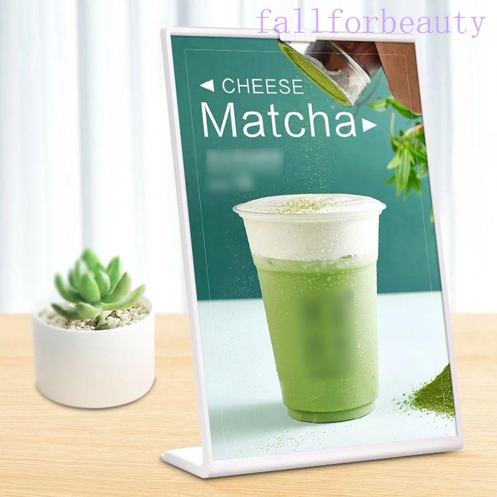 FALLFORBEAUTY Acrylic Sign Holders, A4 a5 a6 Plastic Menu Display Stand ...