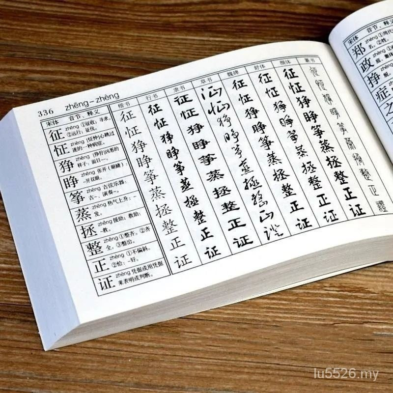 Writing Brush Calligraphy Dictionary Nine-Body Calligraphy Practical ...