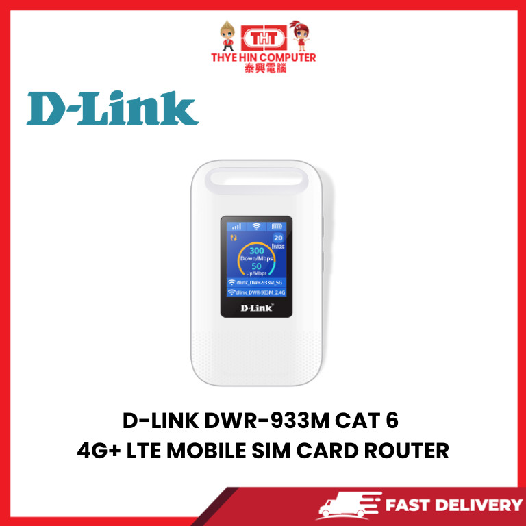 D-LINK DWR-933M CAT 6 4G+ LTE MOBILE SIM CARD ROUTER | Shopee Malaysia