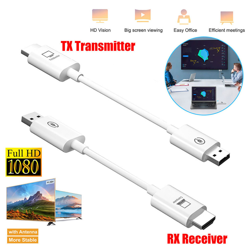 Wireless HDMI-Compatible Video Transmitter and Receiver TV Stick Screen ...