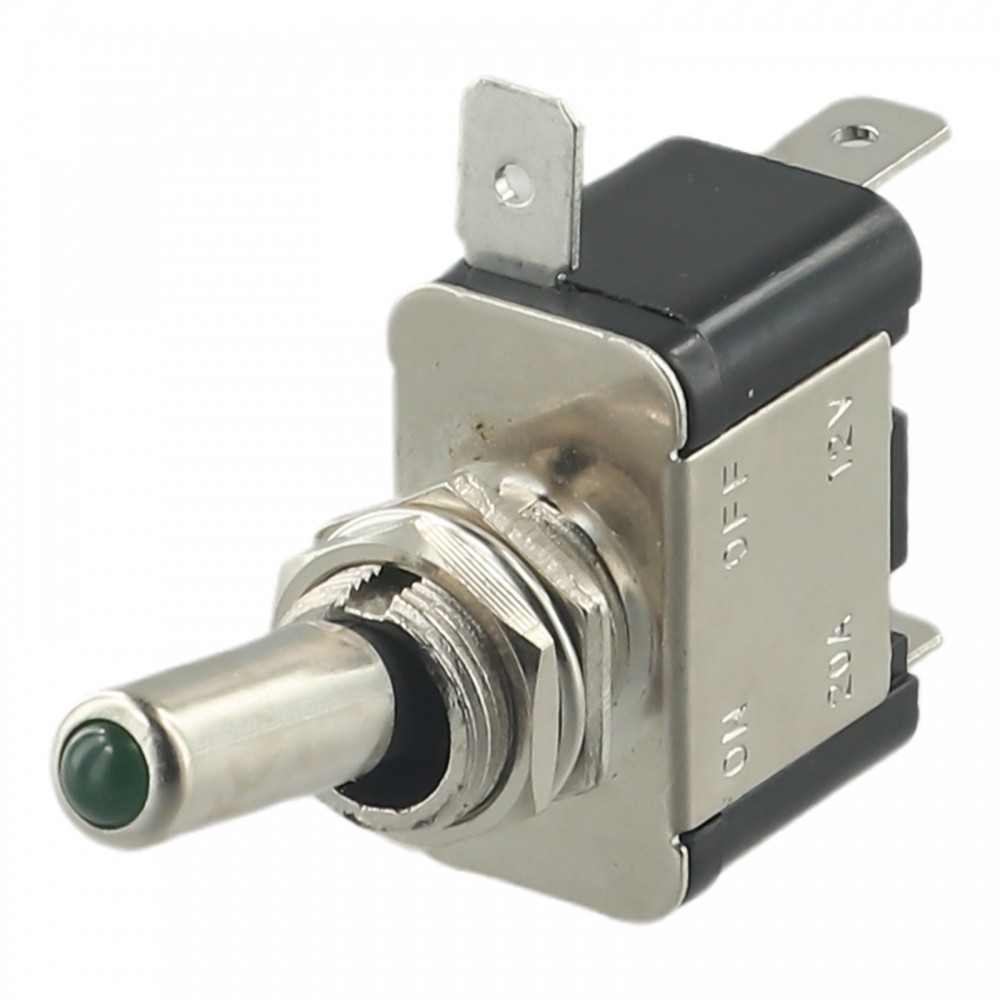 MOTORLANDSwitches Toggle Switch Illuminated LED 12V DC 20A On/Off Car