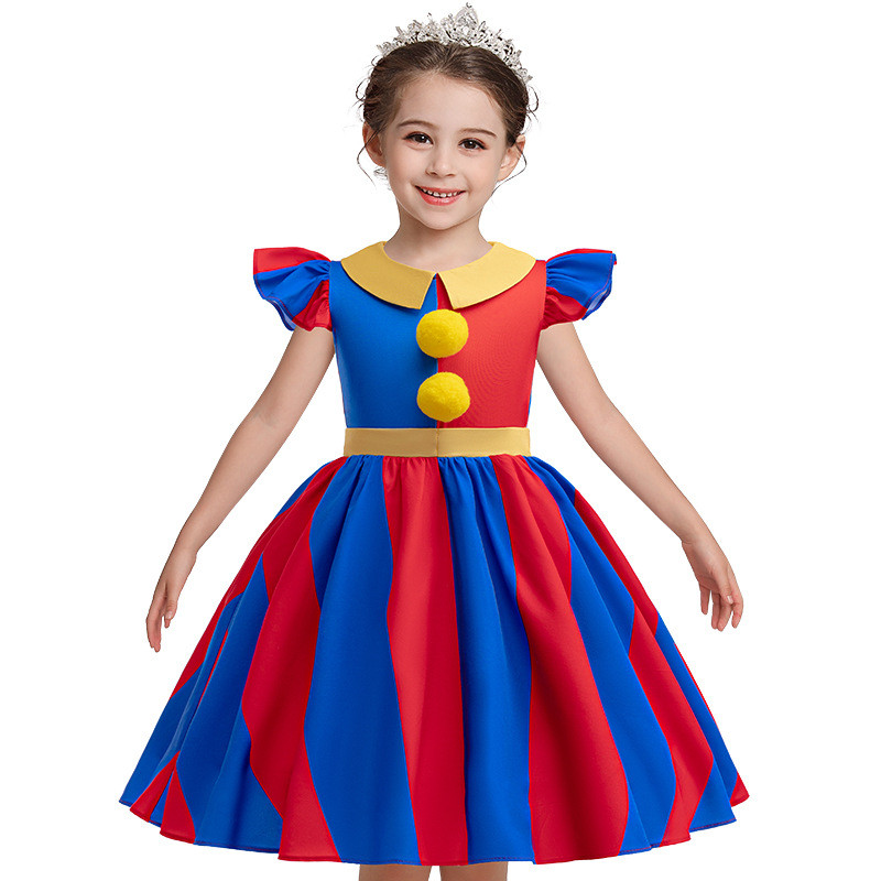 Pomni Costumes Kids Dress Costume Cartoon TV Amazing Cosplay Digital ...