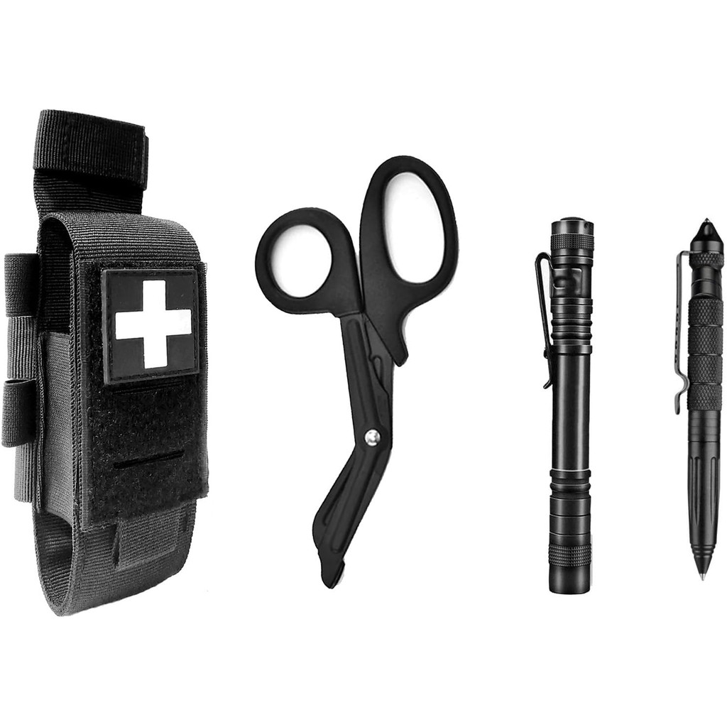 Supporto IDOGEAR Per Forbici Tattiche E Laccio Emostatico – Nylon MOLLE, Per Caccia/EMT