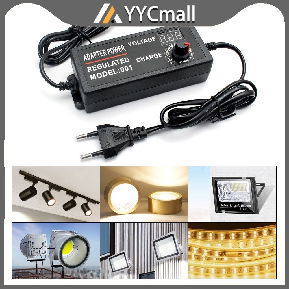 Power Supply Adapter LED Display Ac/Dc 100-220v To Dc 9-24v 3A ...