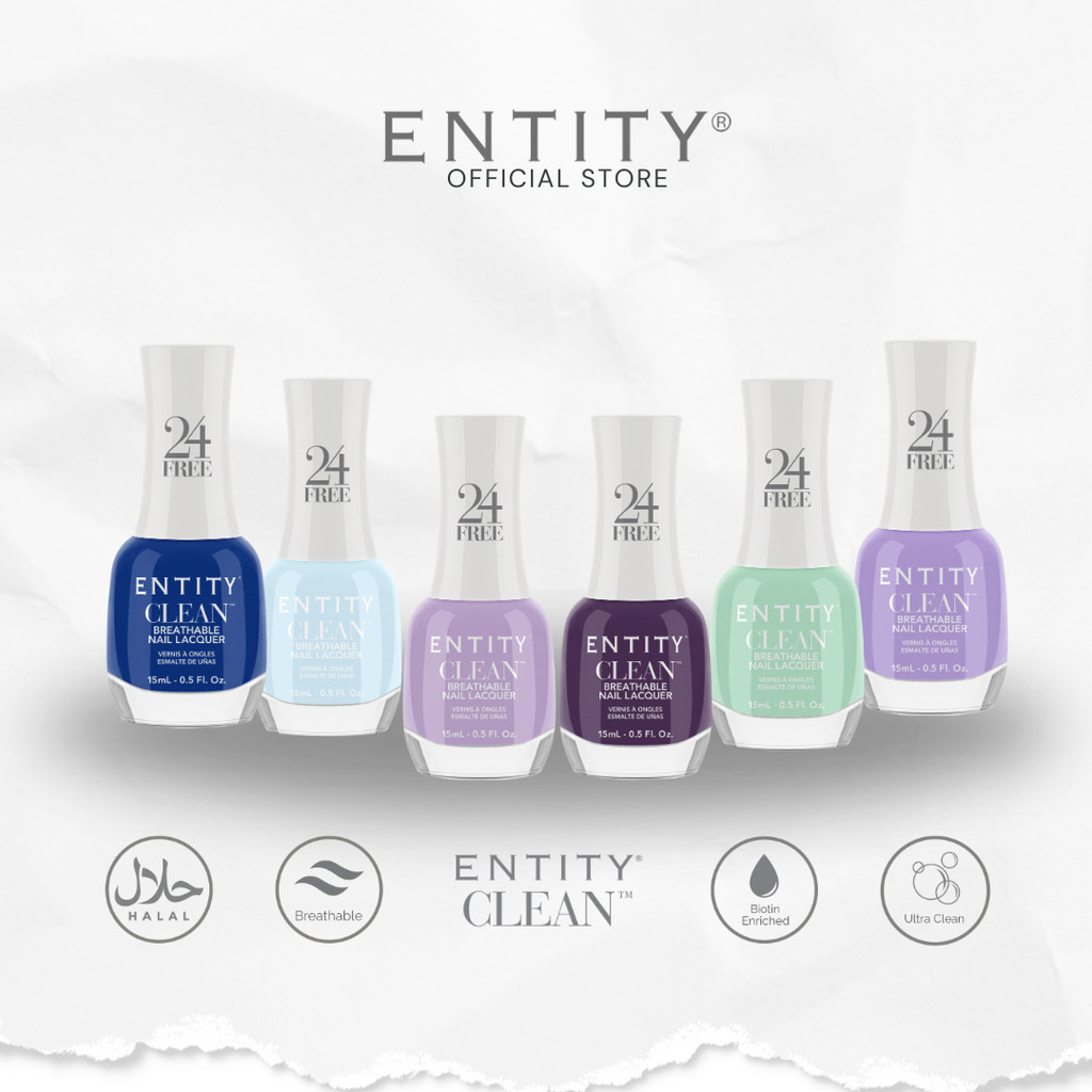 Entity Clean Breathable Nail Lacquer - Green/Blue/Purple (15ml ...