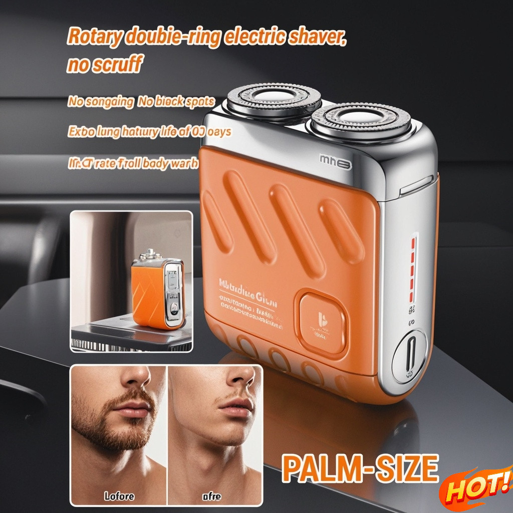 ⚡Ready Stock⚡【Efficient Shaving No Snagging】Rotary Dual-Ring Electric ...