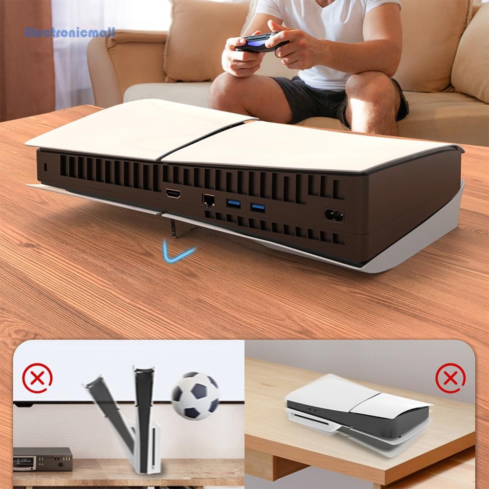 For PS5 Slim Horizontal Console Stand Fixed Support Bracket Acrylic ...