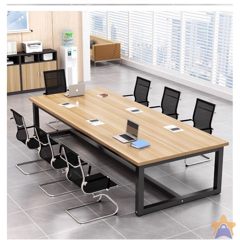 Conference table long table rectangular desk combination workbench ...