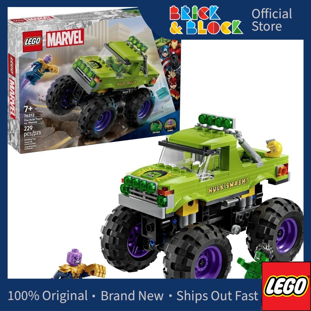 LEGO 76312 The Hulk Truck vs. Thanos | LEGO Marvel Super Heroes ...