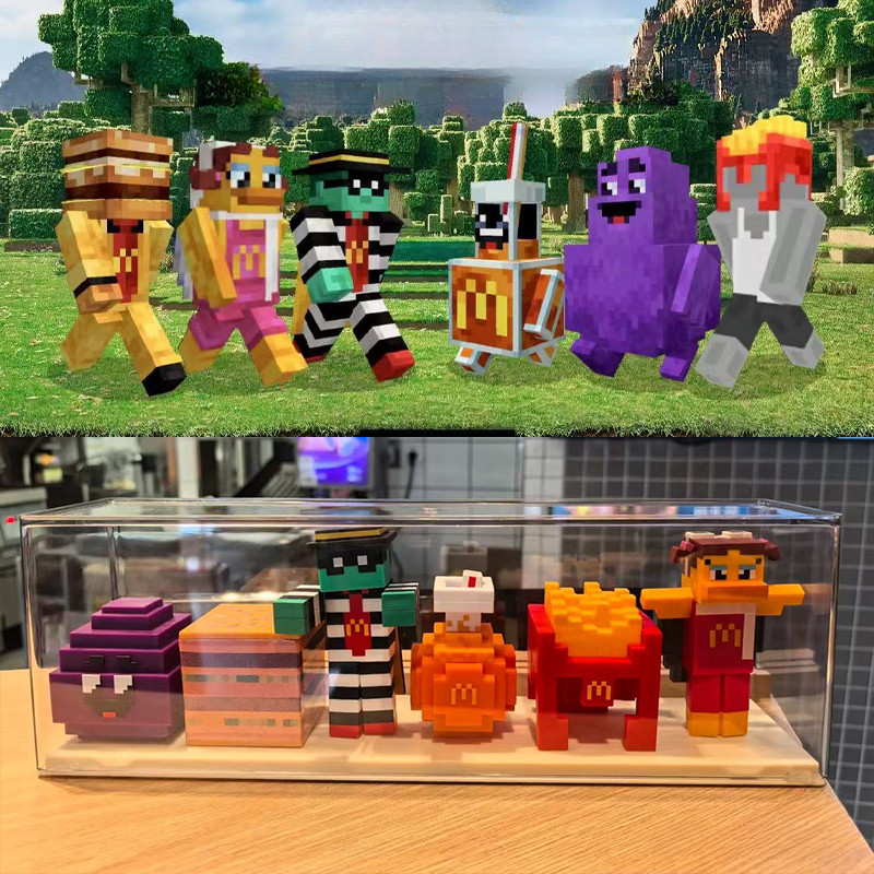 A Minecraft Movie 2025 Mcdo Minecraft Toys Mc McDonalds Happy Meal Game