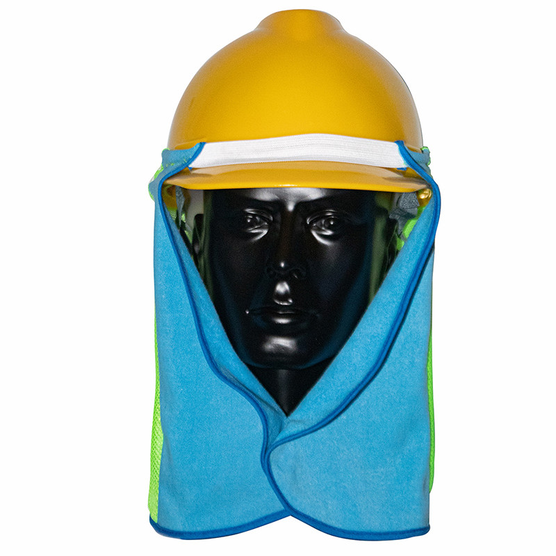 LeeSisters Sun Shade Attachable Blue And Green Color Hard Hat Brim With ...