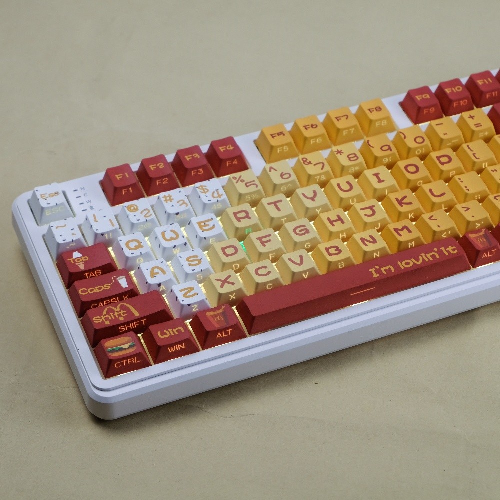 McDonald's Keycaps Side Backlit KeyCap Cherry Profile PBT Dye ...