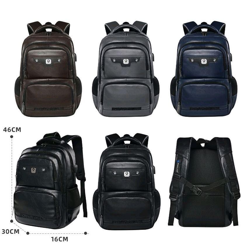 POLO LAND 227 PU Leather Laptop Backpack for Men and Women Imported ...