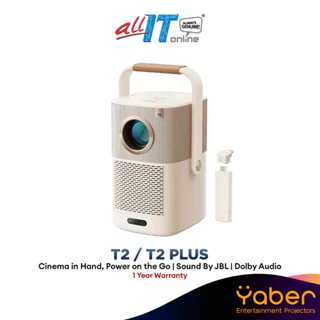 Yaber T2 / Yaber T2 Plus Projector | T1080P FHD | 450 ANSI Lumens | JBL and Dolby Audio