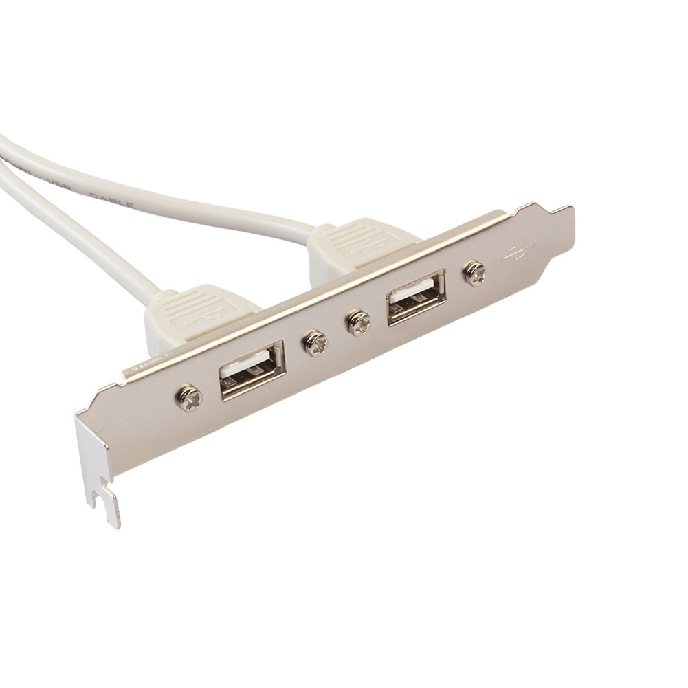 2 Ports USB 2.0 Female to 9 Pin Motherboard Header Cable Adapter for PC ...