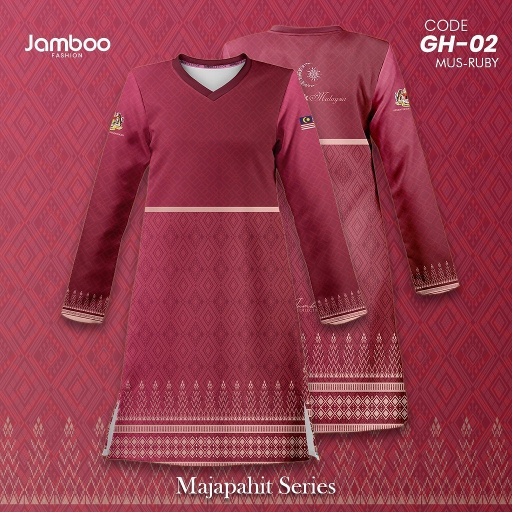 Traditional Malaysian Clothing Retro Print Muslim Family Clothing ...
