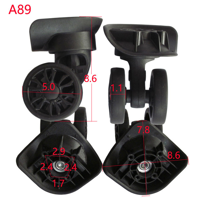 A89 Silent Double Row Wheel Luggage Compartment Wheels Travel Box ...