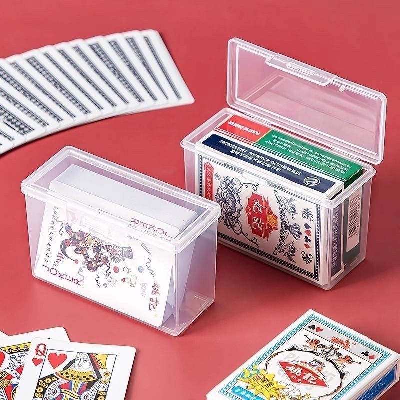Playing Cards Storage Box Transparent Plastic Box Ultraman Game Card ID ...