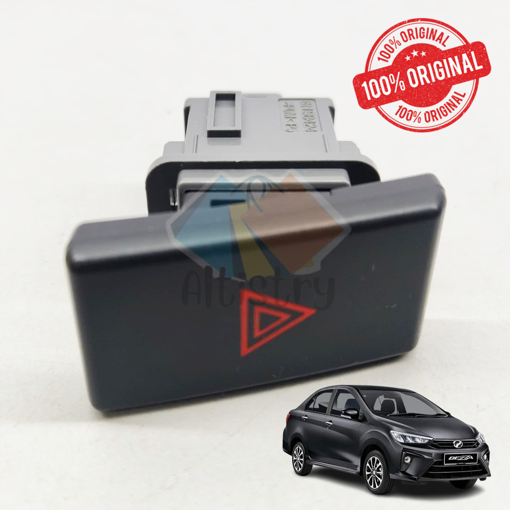 ORIGINAL PERODUA BEZZA DOUBLE SIGNAL/ EMERGENCY/ HAZARD SWITCH (84332 ...