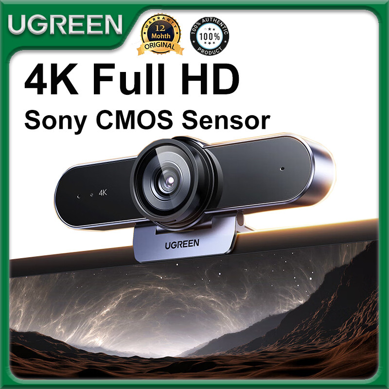 UGREEN USB Webcam 4K HD Mini Webcam Sony CMOS Sensor Web Camera Dual ...