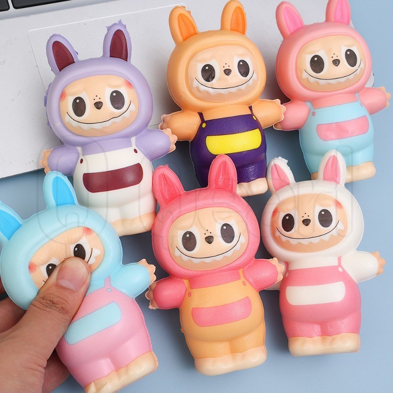 Labubu Cute Stress Relieving Toy Small Portable Kawaii Pinch Music ...