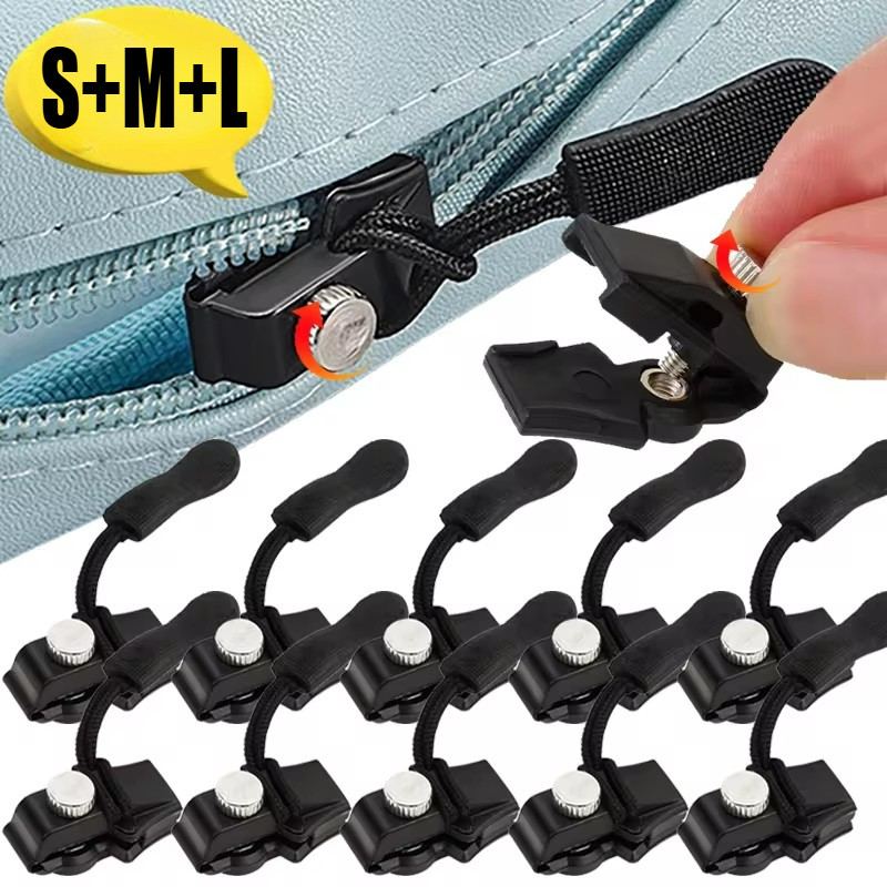 Universal Zipper Repair Kit - Replacement Zipper Slide Puller Lock ...